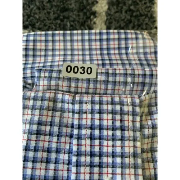 Lauren Ralph Lauren Striped Easy Care Non-Iron Button Up Shirt Blue White Red - Picture 6 of 6